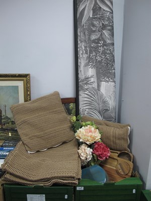 Lot 1044 - 2 x 2 Seater Sofa Covers and Cushions, two...