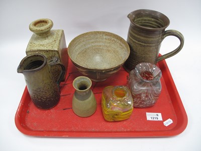 Lot 1219 - Studio Pottery Abstract Design Pedestal Bowl,...