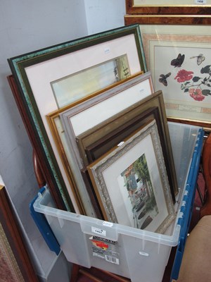 Lot 1457 - Collection of artworks, mainly watercolours,...