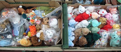 Lot 1098 - Fifty TY Beanie Babies, including bears and...
