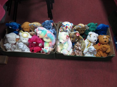 Lot 1331 - Sixteen pairs of TY Beanie Babies and Beanie...