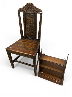 Lot 1524 - XVII Century and Later Carved Oak Chair, with...