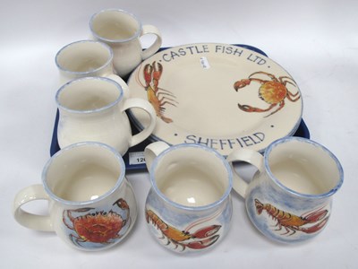 Lot 1201 - Hornsea Pottery, to include two 'Castle Fish...