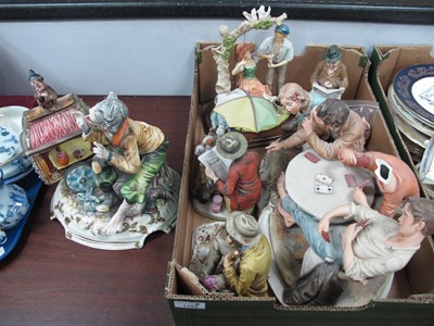 Lot 1193 - Capodimonte Figurine Group, of boys playing...