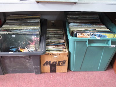 Lot 1144 - Large quantity of vinyl LPs and singles with...