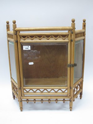 Lot 1396 - Table Top Display Case, circa 1900, bamboo...