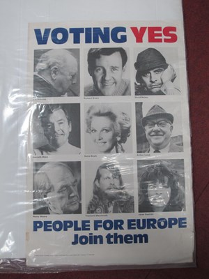 Lot 1002 - Political Poster, Voting Yes, People for...
