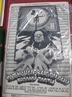 Lot 1378 - Psychadelica Poster - Taj Mahal, Buddy Guy,...