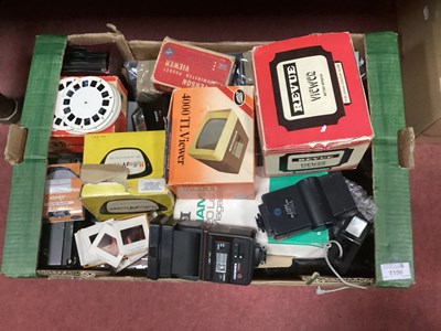 Lot 1106 - Camera accessories, including flashlights,...