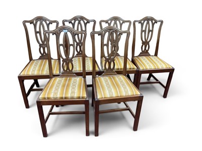 Lot 1534 - Early XX Century Set of Six Mahogany Chairs...